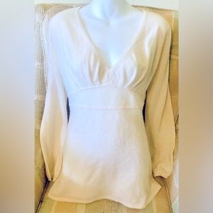 Cashmere Sweater white Quotation sz L